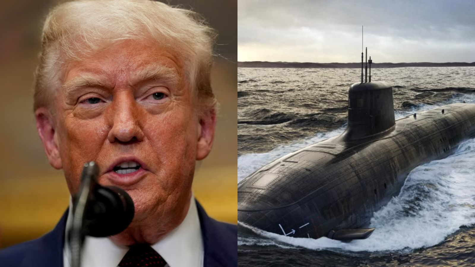Trump two nuclear submarines near Russia
